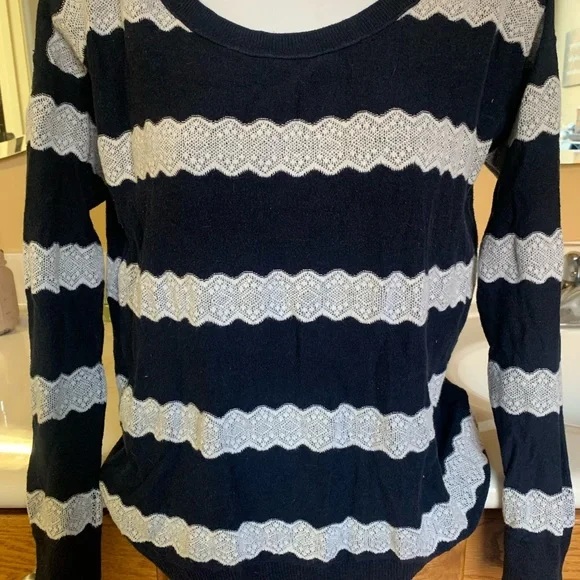 Navy and white American Eagle sweater - Picture 3 of 5
